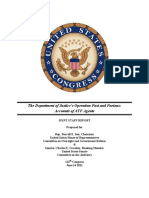 The Department of Justice's Operation Fast & Furious: Accounts of ATF Agents 