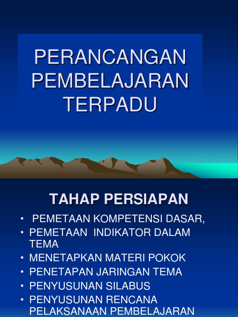 PERANCANGAN PEMBELAJARAN TERPADU.ppt