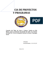 Gerencia de Proyectos y Programas