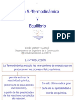 Tema 5.-Termodinamica y Equilibrio