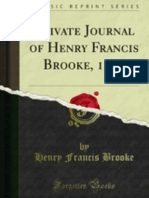 Private Journal of Henry Francis Brooke (1881)  