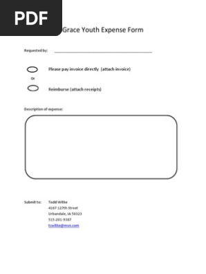 grace youth expense form