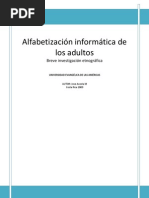 Alfabetización informática de los adultos 