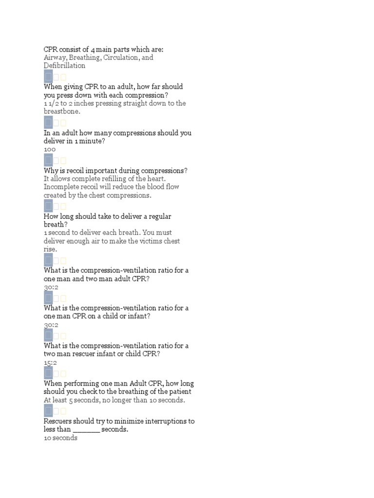 CPR Guidelines for Adults and Infants | PDF | Cardiopulmonary ...