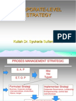 Corporate-Level Strategy: Kuliah Dr. Syuhada Sufian, MSIE