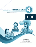 GUIA DEL DOCENTE LITERATURA 4to PDF
