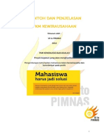 Contoh Dan Penjelasan PKM Kewirausahaan (Awal)