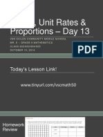 Lesson #13 - Fractions as Percents