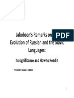 Jakobson's Remarks On The Evolution of Russian (How To Read Remarques Sur L'evolution Phonologique Du Russe Comparée À Celle Des Autres Langues Slaves