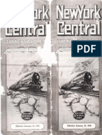 New York Central Timetables