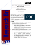 Employability: Developing A Framework For Policy Analysis: J Hillage and E Pollard