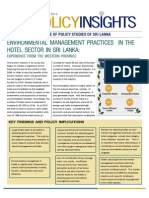 Policy Insights - Environmental Management Practices in the Hotel Sector in Sri Lanka