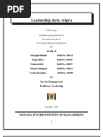 Download Leadership Style Wipro by venkateshkanumilli SN24306163 doc pdf