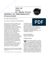 The Evolution of Environmental Management From Stage Models to Performance Evaluation