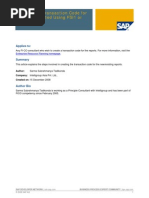 Creation of Transaction Codes For Reports Created Using FSI1 or FGI1