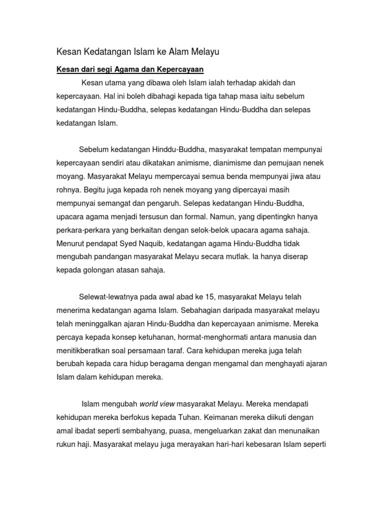 Kesan Kedatangan Kuasa Barat Terhadap Ekonomi