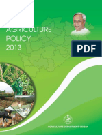 Odisha Agriculture Policy 2013 - For Finance, Subsidy & Project Related Support Contact - 9861458008