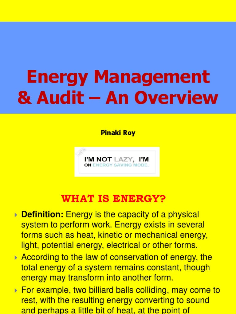 Energymanagementaudit pp01 | PDF | Efficient Energy Use | Audit