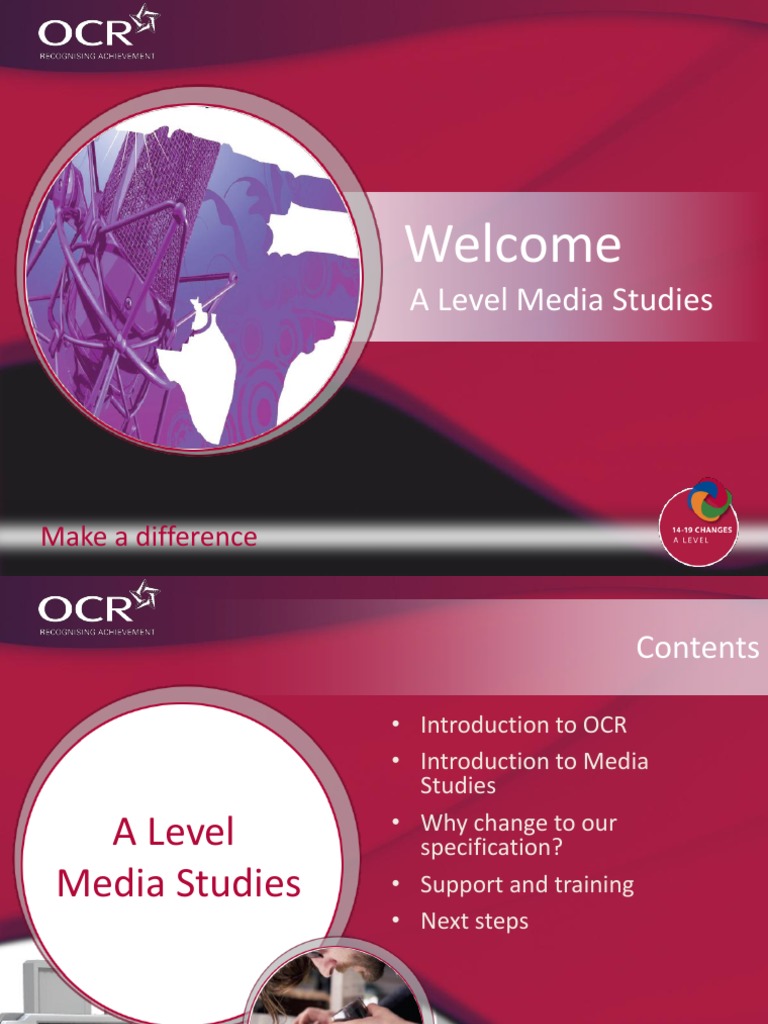 OCR A Level Media Studies Overview | PDF | Mass Media | Educational ...