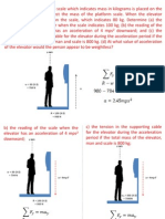 Spring Scale Acceleration Elevator Mass Reading Tension