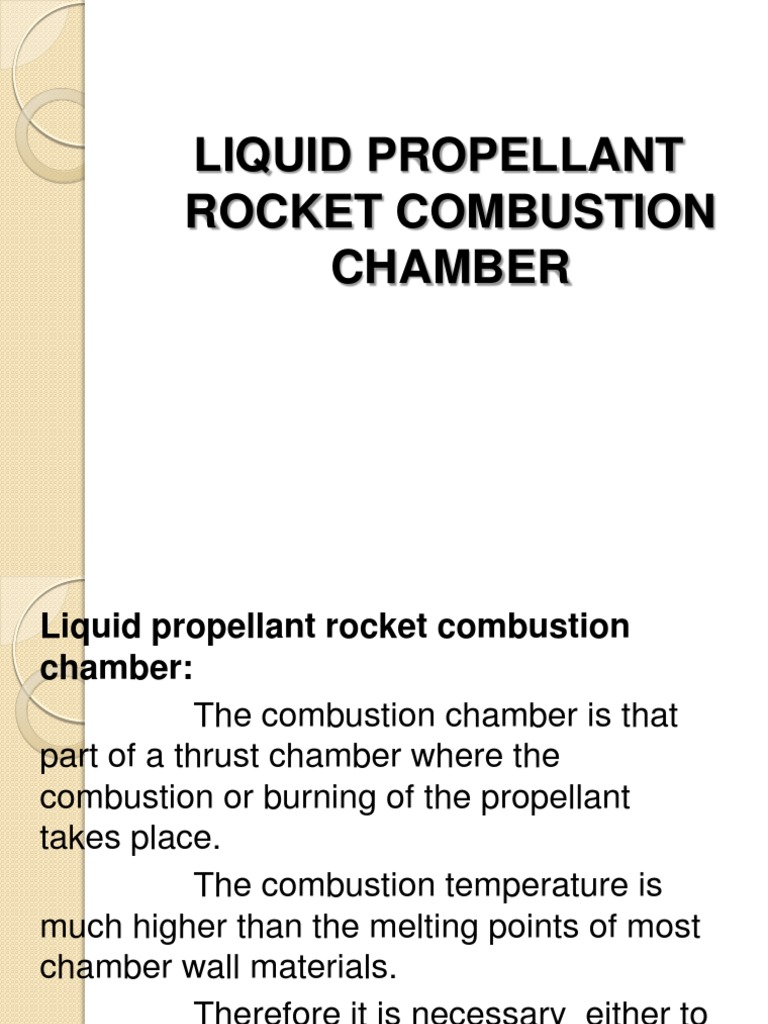 Rocket Combustion Chamber Design | PDF | Rocket Engine | Rocket Propellant