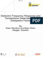 Dielectric Frequency Response and Temperature Dependence of Dissipation Factor - 090220