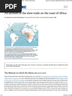 An Account of the Slave Trade on the Coast of Africa
