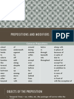 English For Freshmen: Preposition