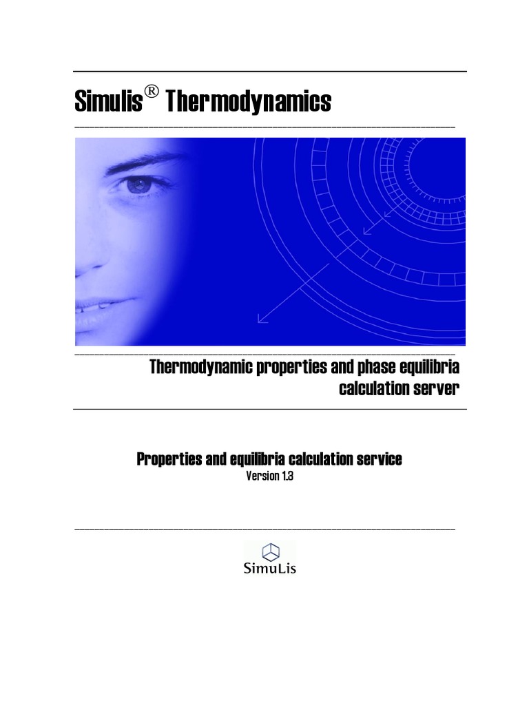 SIMULIS Properties and Equilibria Calculation Service | PDF | Chemical ...