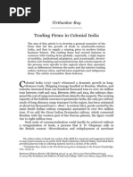 Trading Firms in Colonial India by Tirthankar Roy Hbs - Edu