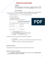 Sistemas de Ecuaciones Lineales PDF