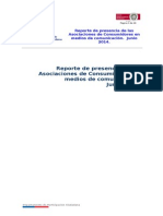 Presencia de Asociaciones de Consumidores en Medios Nacionales. Junio 2014