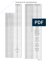 GATE 2013 Engineering Sciences Answer Key