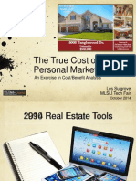 True Cost Of Personal Marketing