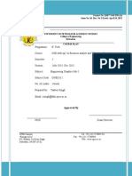 Courseplan Format For Lab Subject EG I