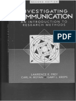 00 Investigating Communication. Contents and Preface PDF