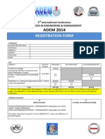 ADEM 2014 Registration Form
