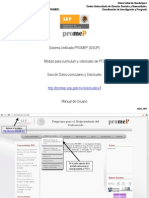 Sistema PROMEP SISUP manual usuario