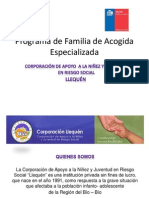 Programa de Familia de Acogida Especializada