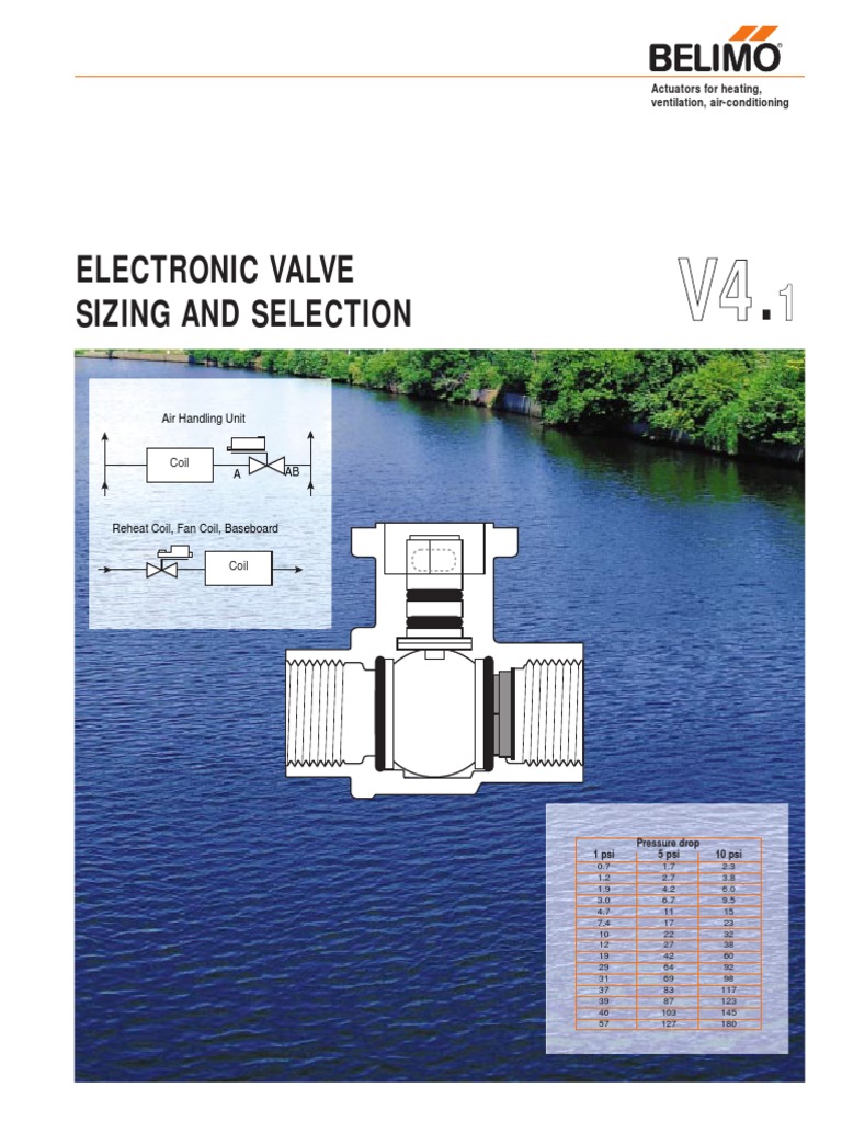 Electronic Valve Sizing and Selection Air Handling Unit PDF Valve
