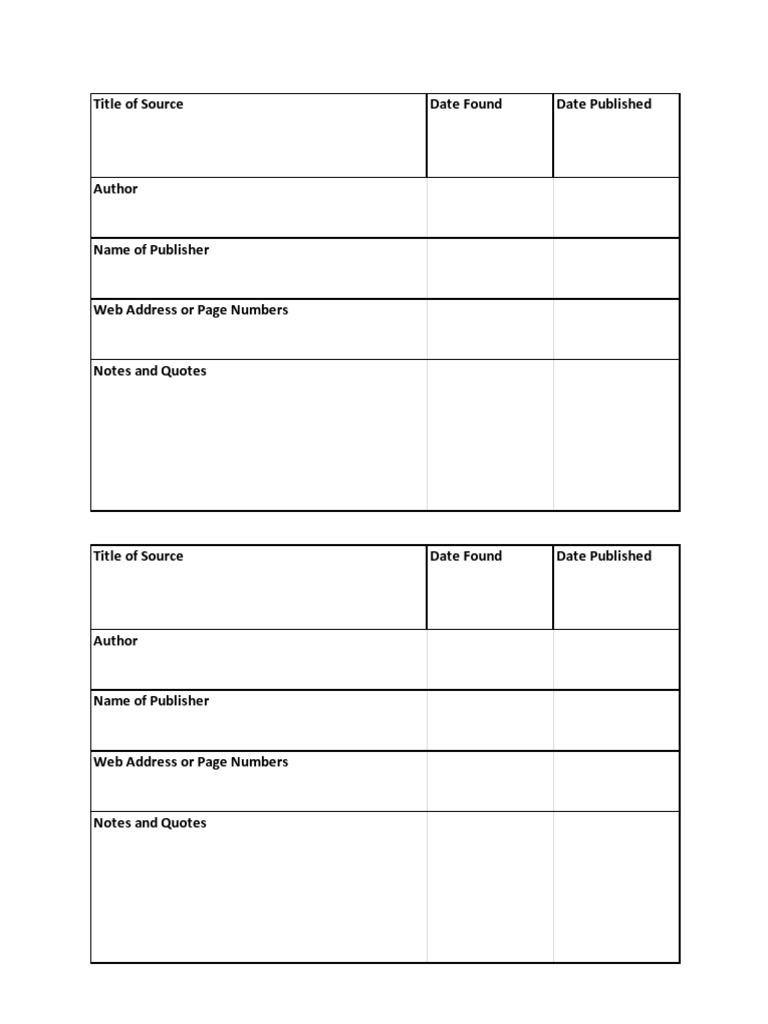 Note Taking Cards PDF
