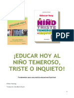 Educar Hoy Al Niño Triste Temeroso o Inquieto PDF