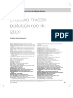 Englesko-Hrvatski Politološki Rječnik - Izbori