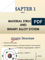 MATERIAL STRUCTURE AND  BINARY ALLOY SYSTEM 
