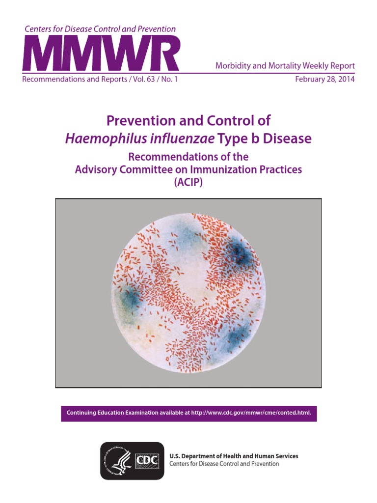 MMWR HiB PDF | PDF | Vaccines | Public Health