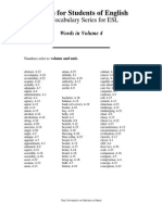 Volume 4 Intermediate Vocabulary