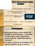 El Punto de Vista Pedagogíco en La Formación Por Competencias