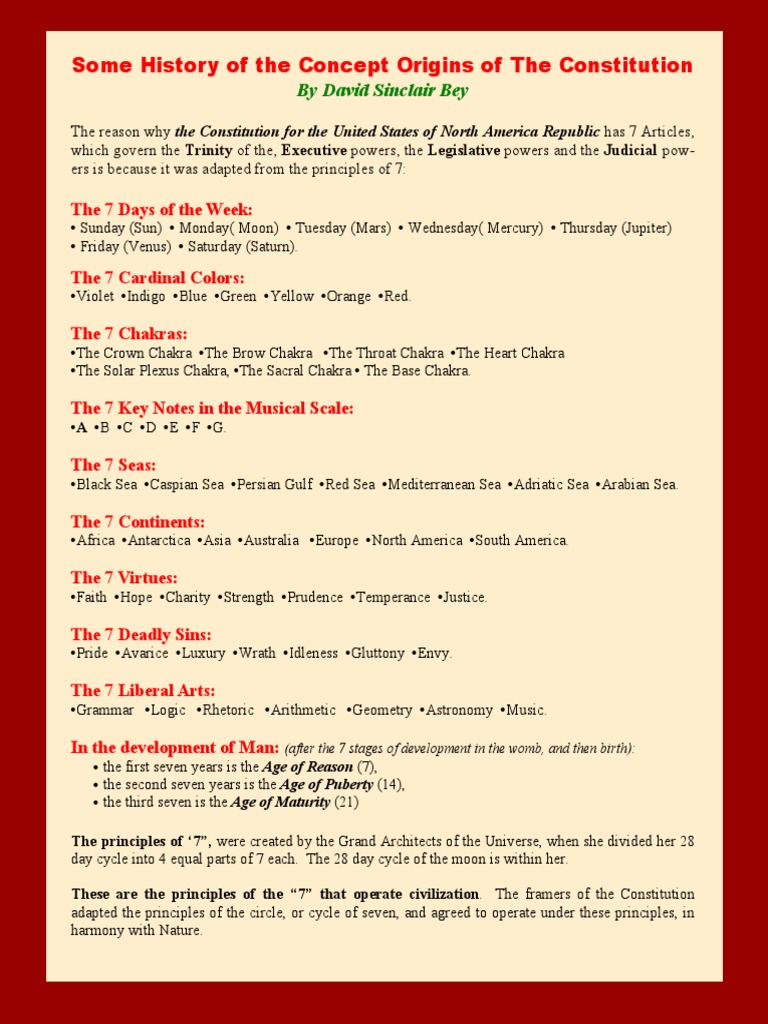 7 Constitution Principles | PDF