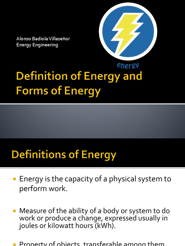 Energy and Its Forms | PDF
