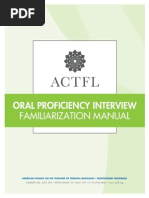 OPIc Test Overview and Preparation Guide | PDF | Speech | Vocabulary